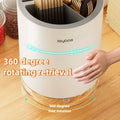 Multifunctional Silicone Spoon Fork Chopstick Drain Box Tableware Storage Tube Holder Kitchen Cutlery Organizer Rack 360
