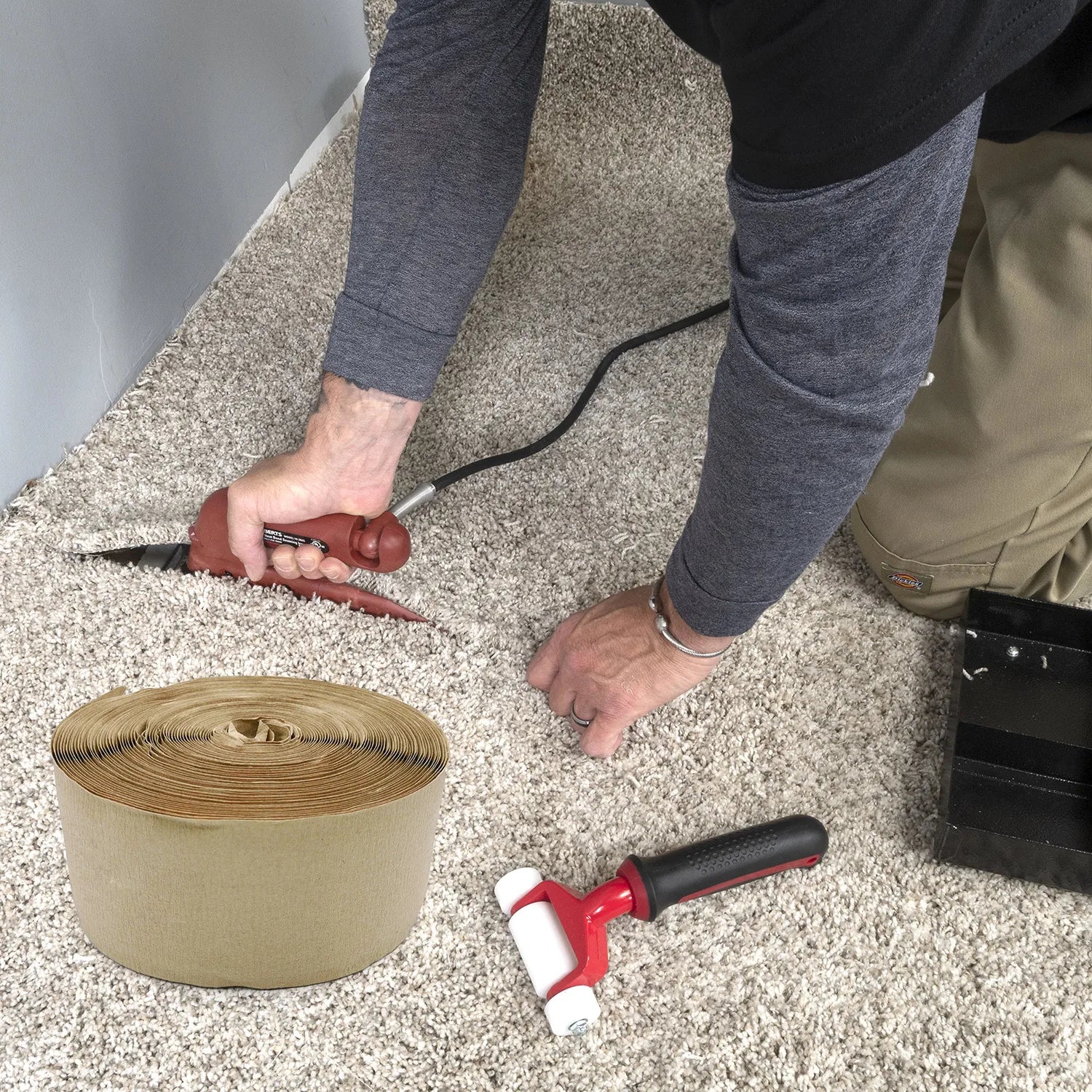 Single Sided Heat Seaming DIY Carpet Joining Tape Roll Carpet Repair Tools 66 Feet Tape