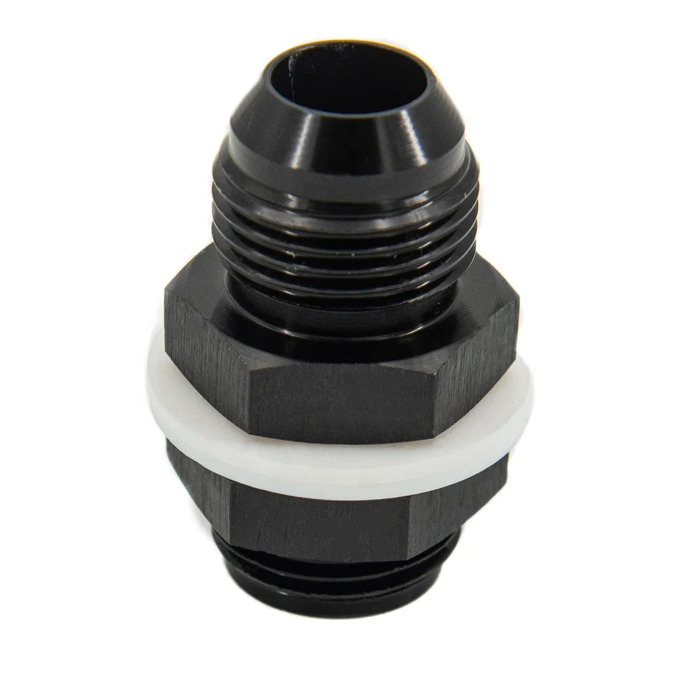 Black Oxidation Aluminum Fuel Cell Bulkhead Adapter Fitting AN6 AN8 AN10 6AN 8AN 10AN Bulk Pipe Fittings Accessories