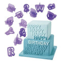 40 Pcs Alphabet Letter Number Fondant Cake Biscuit Baking Mould Cookie Cutters and Stamps