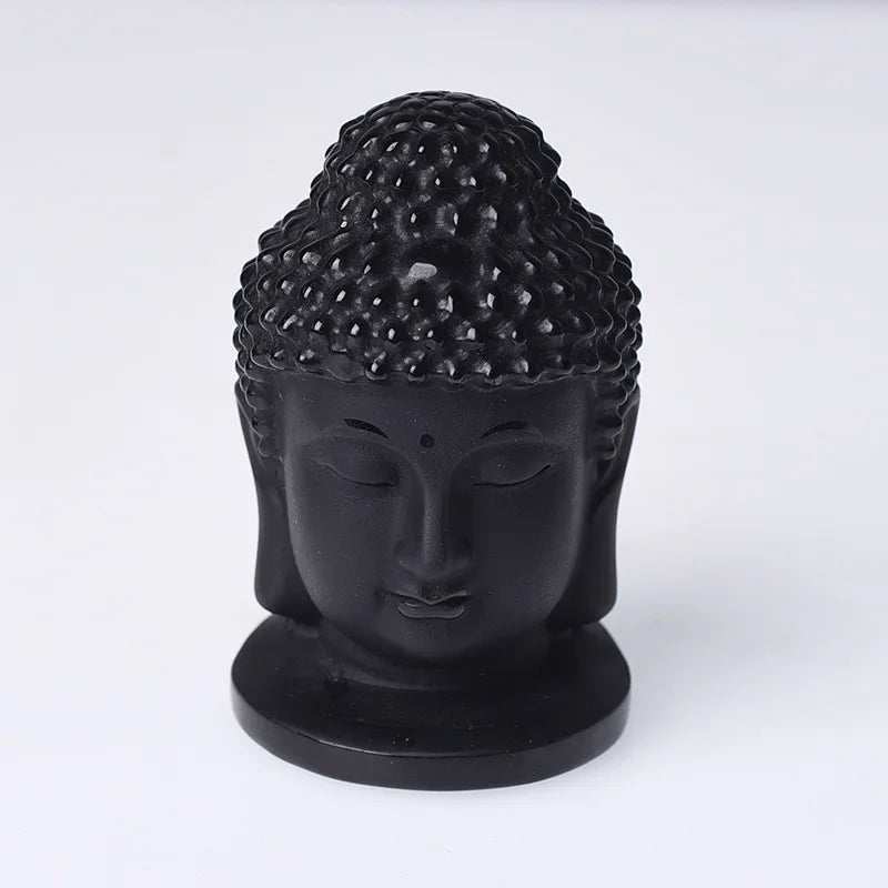 DIY Wholesale Quartz hand-carved Quartz Healing Stone Buddha head