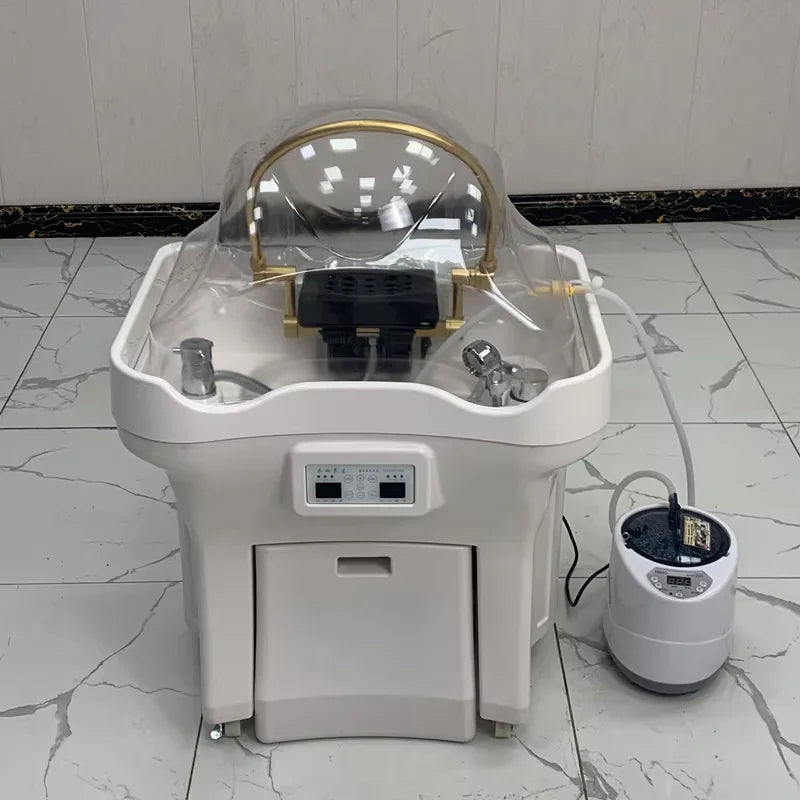 Modern Design New Model Portable Shampoo Basin Salon Hair Wash Sink with Water Tank for Smart Home Use