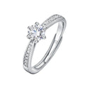 2 CT Jewelry Moissanite Ring 925 Sterling Silver GRA Certified Round Brilliant Moissanite Wedding Engagement Rings for Women