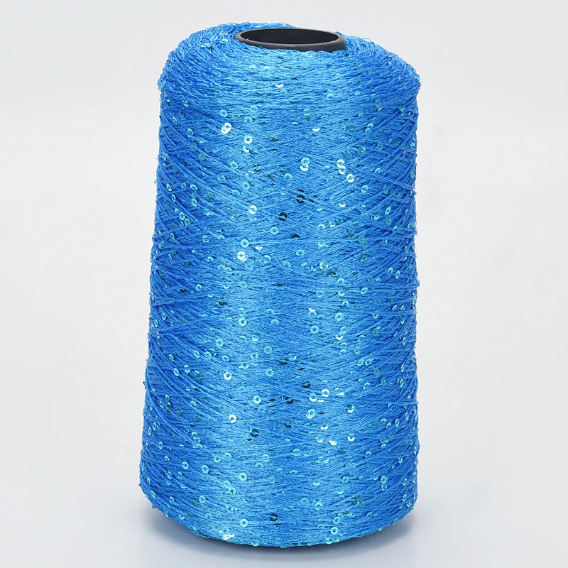 Wholesale Summer Special Sequin DIY Hand Woven Rag Doll Flame Retardant 1.5KG/Ball 7000M Ice Silk Knitting Sewing Dyed