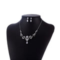 Vintage Style Bridal Jewelry Set 2-Piece Cubic Zircon Statement Necklaces for Parties and Weddings