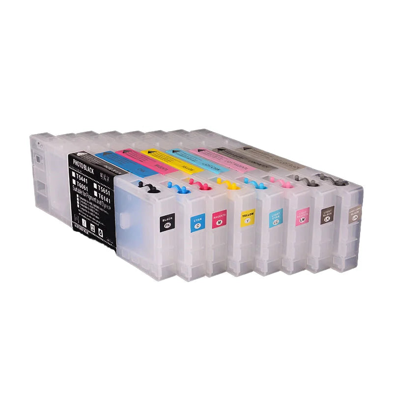 Ocbestjet 300 ML T5441-T5448 Full Refillable Ink Cartridge for Epson Stylus Pro 7600 9600 4000 4800 4880 4400 4450 Printer