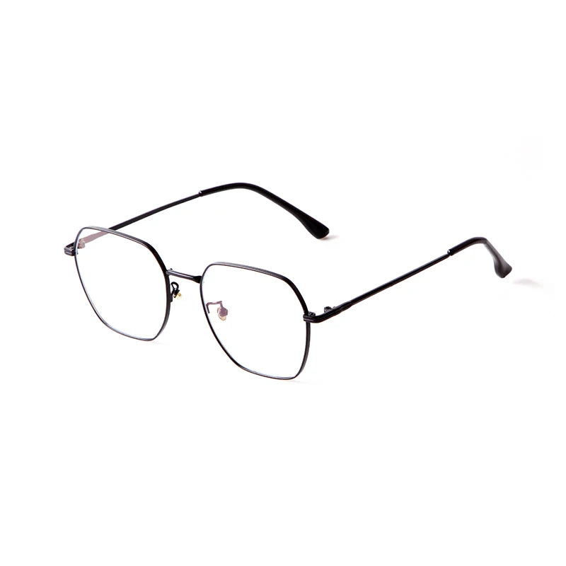 63080 New Elegant Square Metal Optical Frame Eyeglasses Women Fashion Anti Blue Blocking Glasses Optical Frame Eyewear MegaBDM