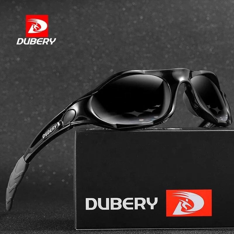 DUBERY Design Sports Sunglasses 2026 D166 Official Wholesale Fashion Sport Polarized Outdoor PC TAC Transparent Yellow UV400