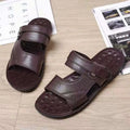 Fashion Leather Sandals Shoes for Men Casual China Summer New Sandals Designs for Man