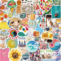 50PCS Different style VSCO cutes stickers scrapbooking skateboard luggage decor papeleria kawaii art sticker