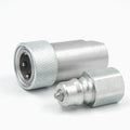 3/8" NPT BSP Carbon Steel High Pressure Zinc Plated Hydraulic Quick Couplings for Industrial and Hydraulic Applications