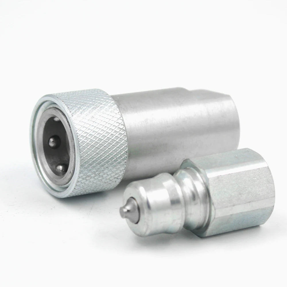 3/8" NPT BSP Carbon Steel High Pressure Zinc Plated Hydraulic Quick Couplings for Industrial and Hydraulic Applications