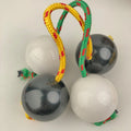 African Double Ball Rhythm Shaker Asalato Kashaka Design Percussion Instrument for Music Therapy Drum Circle Home Beginner