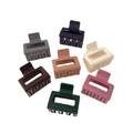 Wholesale Hair Accessories Colorful Hair Claw Clip 5 cm Square Plastic Hair Claws for Women Matte Gloss Clear Jelly Prints