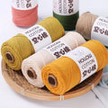 Manufacturer Selling Cotton Yarn 2mm Cotton Macrame Rope Hand Woven DIY Hollow Cotton Yarn