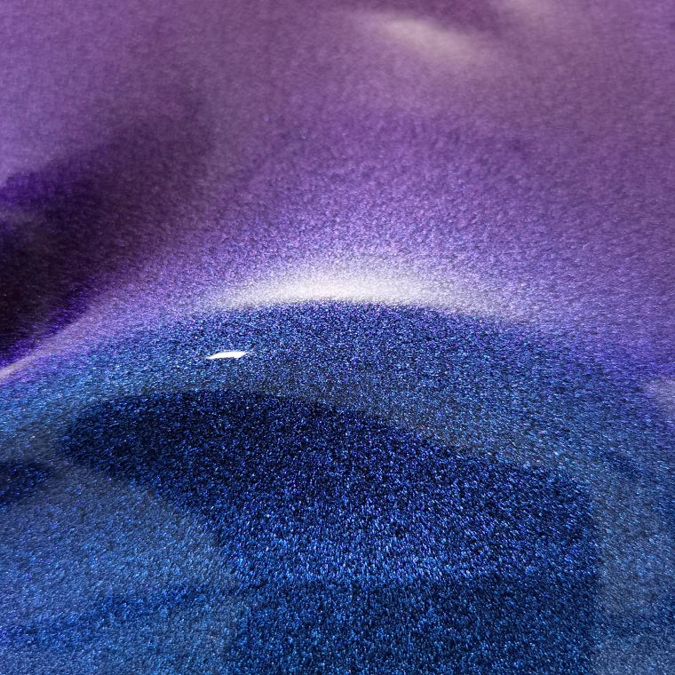 TPU Coated Iridescent Hologram 3D Leather Purple Fabric for Making Fashion Cosmetic Bags