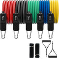 Cicodaa Customized Resistance Bands Set Carabiner Pull Rope-Durable 150lbs Strength for Fitness Training Yoga (50x50cm Strips)
