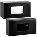 Single-Sided Acrylic Glove Dispenser for Kitchen Wall Mount Office Tissue Box Holder with Garbage Bag Dispenser Display Racks