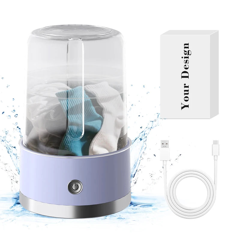 Mini Underwear Washer Small Panty Washing Machine Portable Washing Machine for Laundry Apartment Travel Camping
