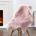 Home Decorative Soft Chair Cover Seat Cushion Fluffy Faux Fur Bedroom Sheepskin Area Rugs