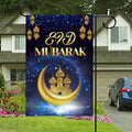 Eid Mubarak Garden Flag Welcome Ramadan House Flags Seasonal EID Ramadan Decoration Outdoor Yard Decorations XJ0501