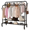 Cast Iron Modern Design Industrial Hall Tree Shoes and Coat Rack