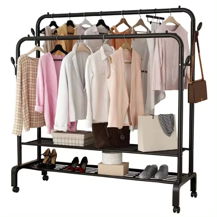 Cast Iron Modern Design Industrial Hall Tree Shoes and Coat Rack