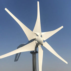 Smaraad Horizontal Wind Turbine Generator for Home 1kw 12v 24v CE SC 3 Phase Permanent Magnet Generator 6 Blades 20 Years