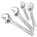 YUHANG 4-Piece Alloy Steel Forged Adjustable Wrench Set Heat Treated Polished Metric DIY OEM 3-Year Warranty (6-Inch 8-Inch) C