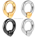 Evorte 316L Stainless Steel 18K Gold Plated Punk Magnetic Animal Shape Ear Weights Expander Stretcher Plugs Piercing Jewelry