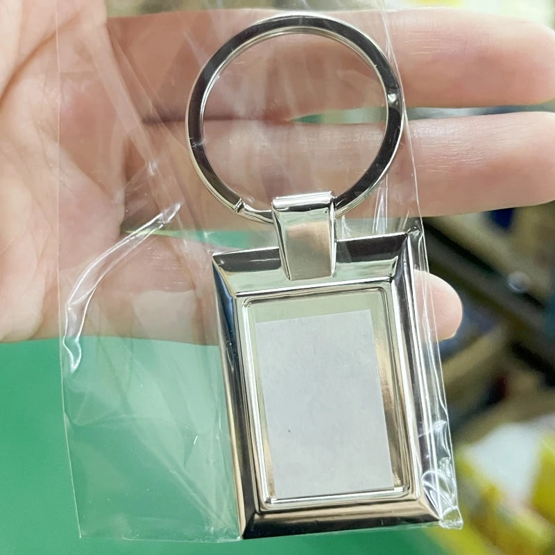 Manufacturer Key Chain Metal Sublimation Blank Keychain DIY logo