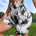 New Arrivals Womens Gym Seamless Shorts Summer Custom logo Scrunch Butt Women Tie Dye Shorts