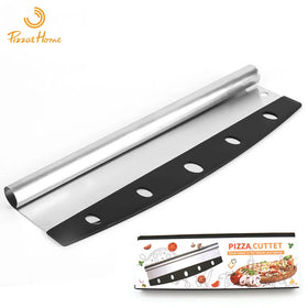 Pizza Scimitar Stainless Steel Pizza Cutter Semi-circular Curling Noodle Knife Baking Tool Pizza Scraper