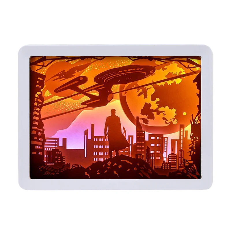 Wholesale China Modern Artwork Wall Decor Handicraft 3D Wall Art Movie Star Terk Acrylic Framed Wall Art for Home