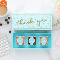 3pcs Acrylic Candy Box Blue Paper Cardboard Candy Box Gift With EVA Tray