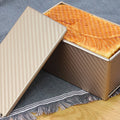 Household Stainless Steel Multipurpose Toast Box Rectangle with Cover Easy Clean for Barking Toasts