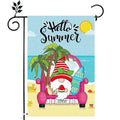 Promotional Product  Beach Vertical Double Sided 30x45cm Garden Flag Burlap Yard Outdoor Decor Custom Garden Flags