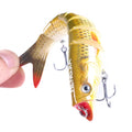 HENGJIA Wholesale 10 Multiple Colors 13.5CM-21G Joninted Fishing Lure 8 Segments Multi Jointed Minnow Fishing Lures