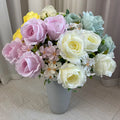 China Factory's 7-Head Korea Hydrangea Wall Artificial Flower Good Quality Product