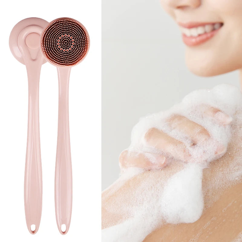 Exfoliates Deep Cleans  Silicone Shower  Bathroom  Accessory with Bespoke Bristles  Silicone  Brush Body Scrubber
