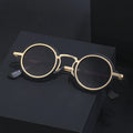 Classic Steampunk Sunglasses Polarized Men Women Vintage Round Metal Frame Sun Glasses High Quality Uv400