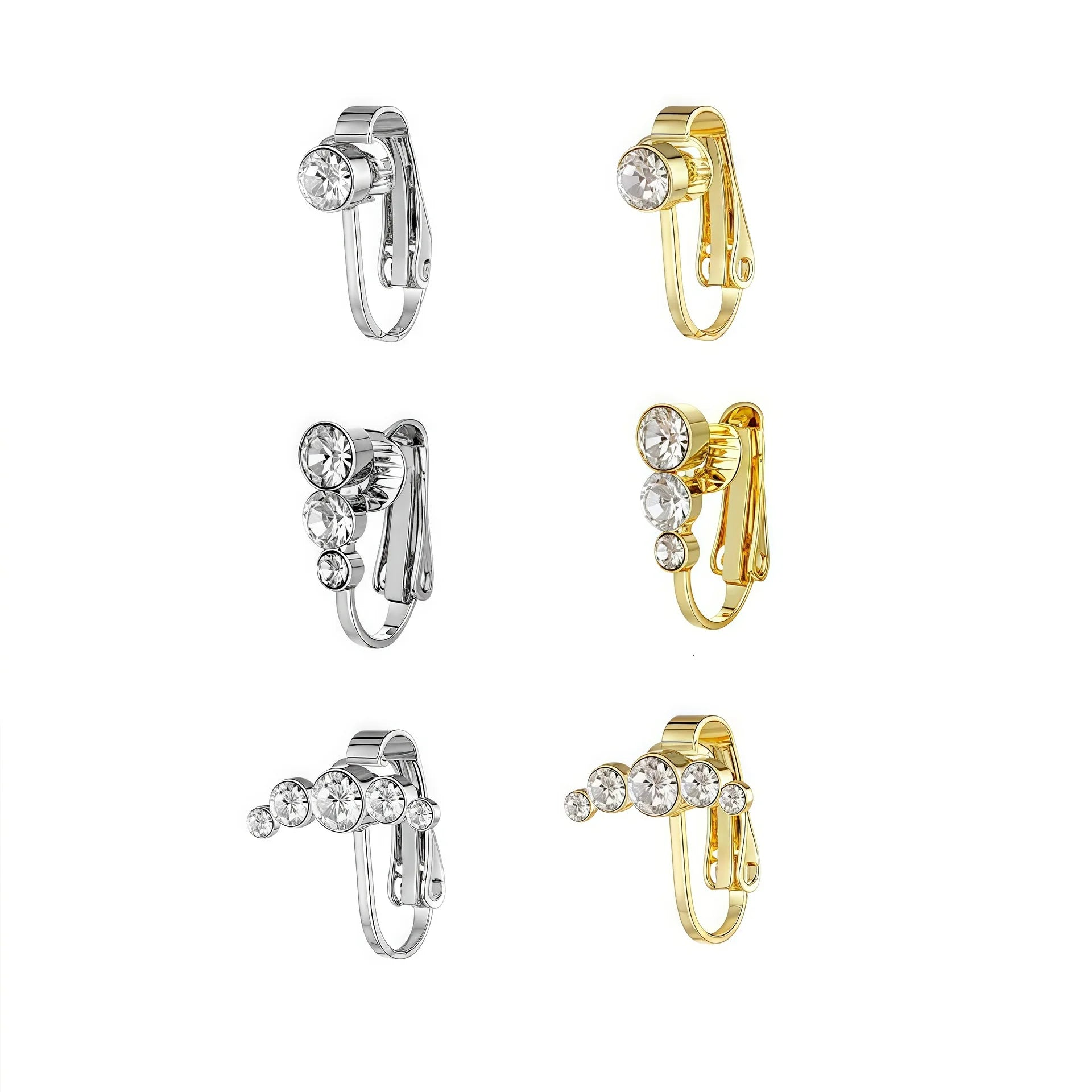 Hot Sale Belly Rings Fake Clip on Gold Silver Color Belly Ring Non Piercing Earring Wholesale Body Jewelry