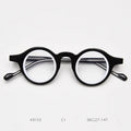 2024 Vintage Round Acetate Glasses Frame Men Optical Prescription Eyeglasses Frame Women Korea Luxury Brand Eyewear
