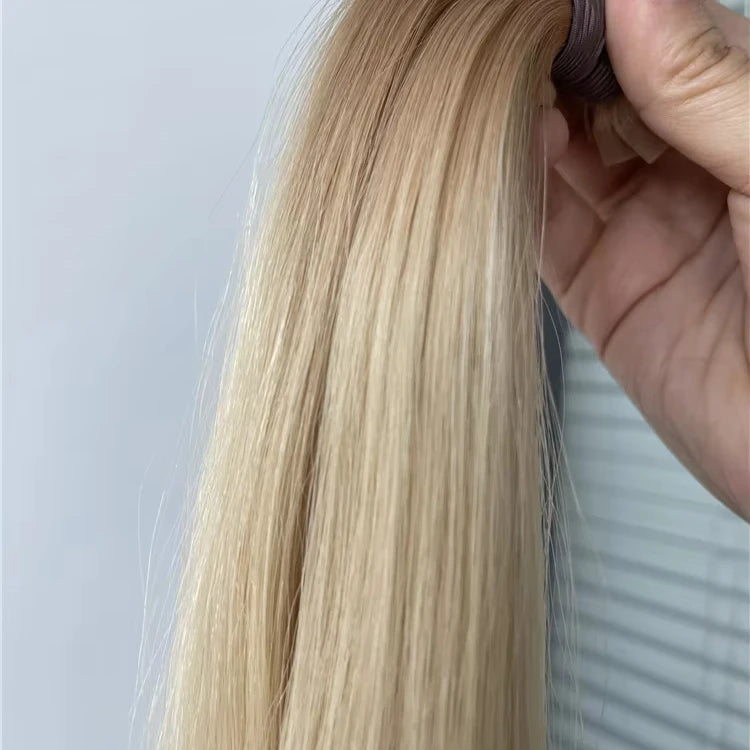 Wholesale Price Super Double Drawn Virgin Remy Hair Extensions Keratin Flat Tip Human Hair Dyed Remy Hair Extensions