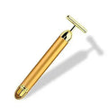 Private Label T-Shaped Jade Roller for Anti-Aging Vibrating Face Massage Electric Facial Energy Beauty Bar
