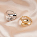 Fashion Accessories Brass Ring Irregular Cross Shape Simple Popular Jewelry Women