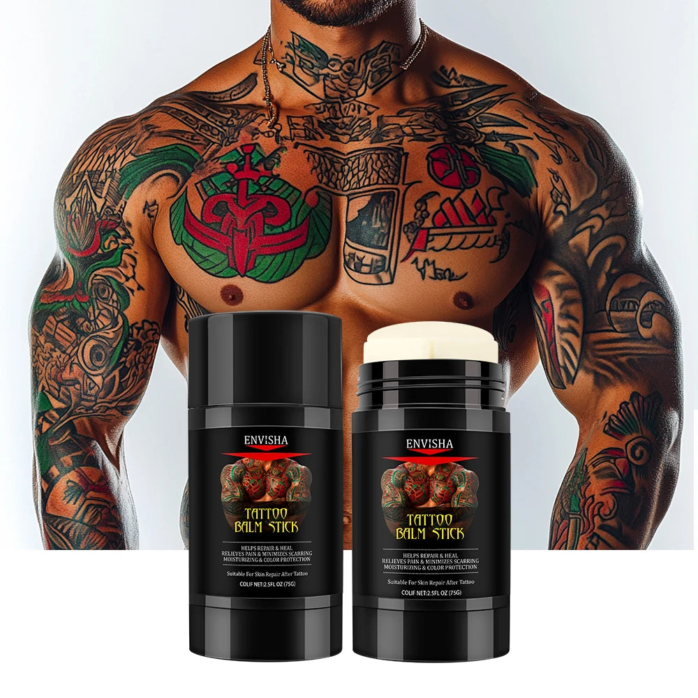 Custom Logo Body Tattoo Care Nourishing Skin Healing Soothing Moisturize Scarring Helps Repair Tattoo Balm Stick
