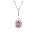 Female Pendant S925 Silver With Cut Lace and High-End European and American Silver Jewelry Parties Necklaces Link Steel