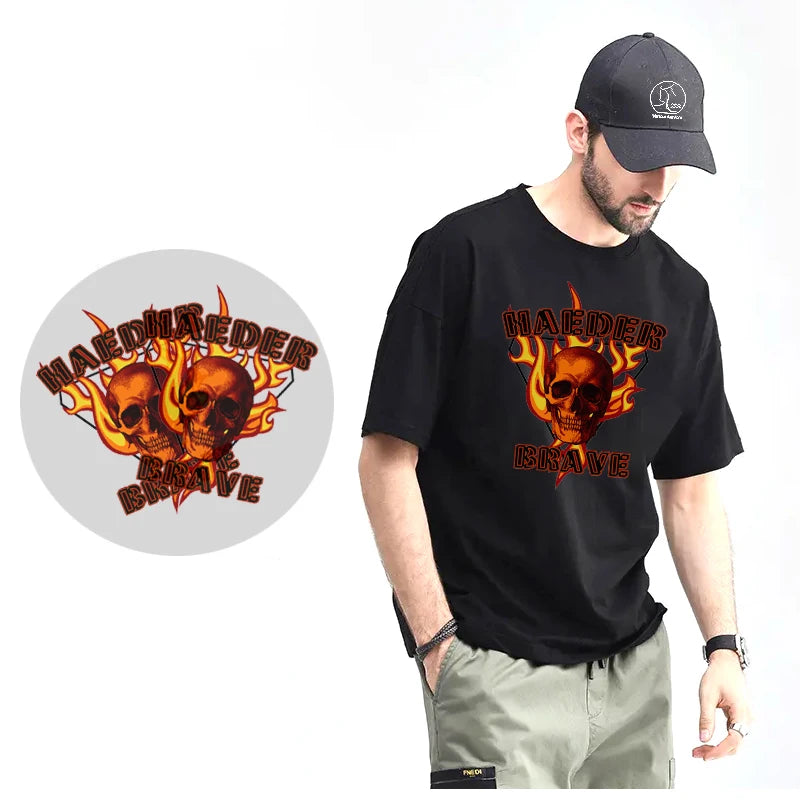 YunShang Hight Quality DTFHeat Transfer Vinyl Custom Logo Heat Transfer Paper Customized Heat Transfers Print With Your Own Logo