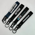 Custom Car Brand Polyester Nylon Short Lanyard Keychain With Colorful Eagle Buckle Nylon Hanging Rope Schoolbag Accessories